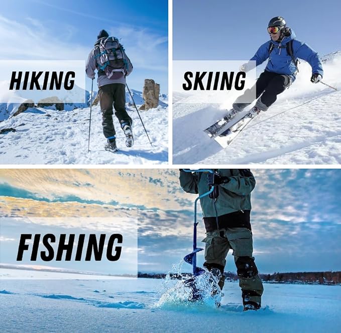 TACVASEN Winter Pants for Men Fleece Lined Waterproof Pants Insulated Hiking Pant for Ski Snowboard Outdoor Work Hunting