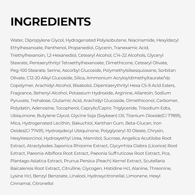 DOMINAS Niacinamide & Tranexamic Acid Cream | Korean Skincare for Even Skin Tone | With Bakuchiol & Panthenol (1.76oz)