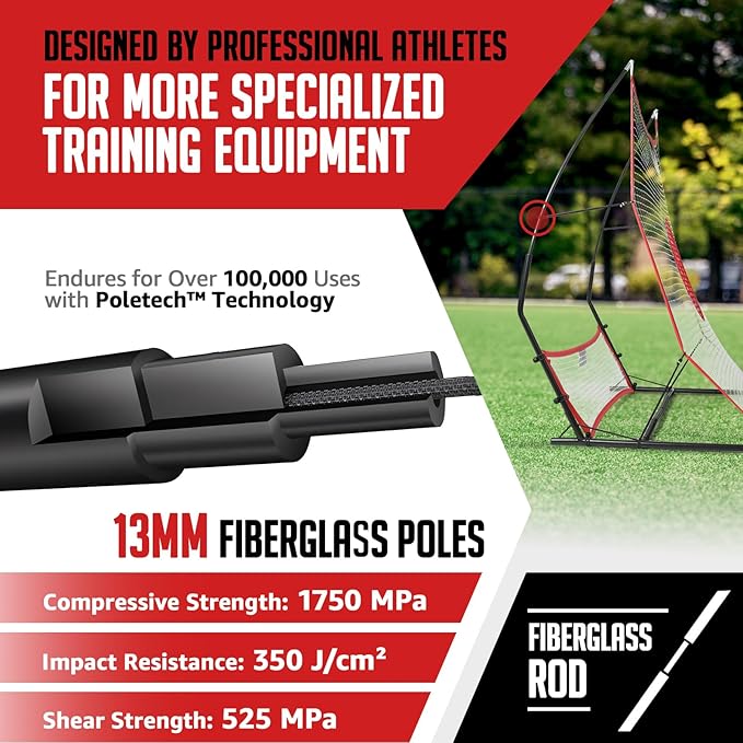 Soccer Rebounder, 2-in-1 Soccer Rebound Net, 6'x4.7' Large Net & 6'x16" Small Net, Soccer Bounce Back Net Practice for Team Volley Passing Solo Training, Football Trainer with Carry Bag Cones