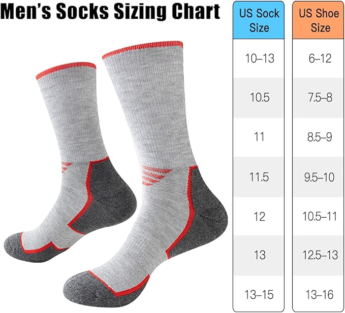 JOYNÉE 5/10 Pairs Mens Lightweight Athletic Crew Socks Cushioned Breathable Long Socks for Sports Running