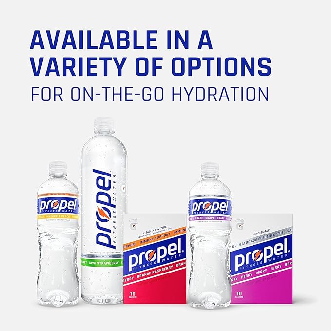 Propel, Peach, Zero Calorie Sports Drinking Water with Electrolytes and Vitamins C&E, 16.9 Fl Oz (Pack of 12)