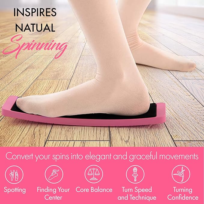 Zenmarkt Turning Boards for Dancers - Ballet Spin Boards for Dancers, Ice Skaters, Cheerleaders, and Gymnasts - Specially Designed to Improve Your Turns, Balance, and Stability - Home Dance Equipment