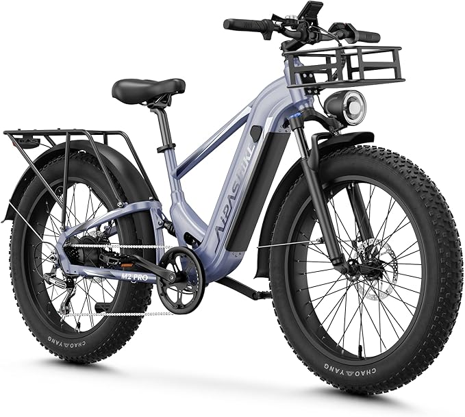 LEONX M2 Pro Electric Bike,1800W Motor Electric Bike for Adults, 26'' x 4.0'' Fat Tire Ebike with 48V 17.5AH Battery, 36MPH 85Miles Long Range Electric Mountain Bike, Up to 110 Nm