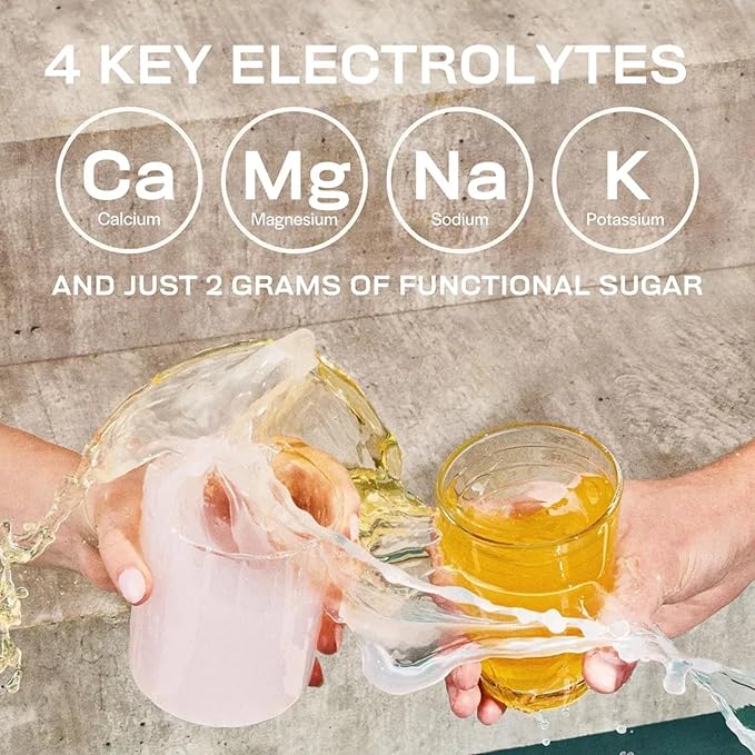 Gainful Hydration Packets Variety Pack, Decaffeinated with Key Electrolytes, Magnesium and Sodium, Energy Support, Low Sugar, 10 Sticks