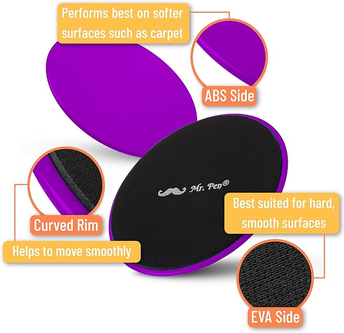 Mr. Pen Core Sliders for Working Out - 2 Pack Dual Sided Workout Sliders Discs