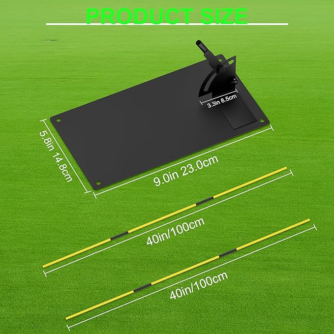 Golf Alignment Sticks - Golf Sticks Alignment Aid Golf Alignment Rods for Aiming, Putting, Full Swing Trainer, Posture Corrector Golf Training aid with Clear Tube Case