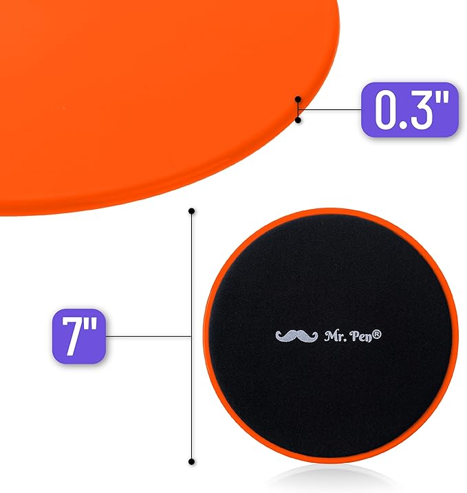 Mr. Pen Core Sliders for Working Out - 2 Pack Dual Sided Workout Sliders Discs