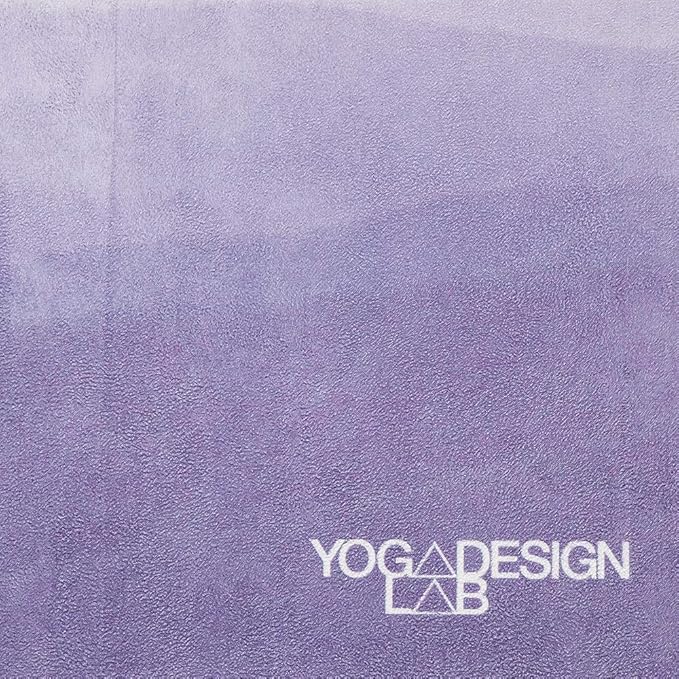 YOGA DESIGN LAB | The Combo Yoga Mat | 2-in-1 Mat+Towel | Eco Luxury | Ideal for Hot Yoga, Power, Bikram, Ashtanga, Sweat | Studio Quality | Includes Carrying Strap!