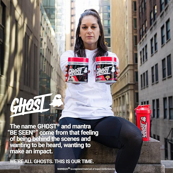 GHOST Pump Nitric Oxide Powder, Natty - 40 Servings - Sugar & Stim-Free Pre-Workout Supplements - L-Citrulline, Arginine Nitrate & L-Glutathione - Soy & Gluten-Free, Vegan