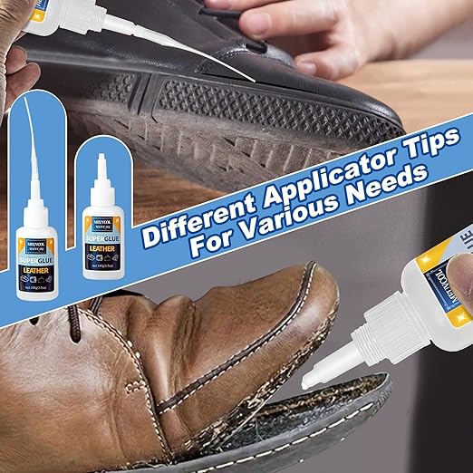 Super Glue for Leather - 100g Leather Glue Adhesive for Purses, Sofa, Shoe, and Furniture, Heavy Duty Waterproof Adhesive for Leathercraft, Upholstery, Faux Leather, Handbag, Leather Working