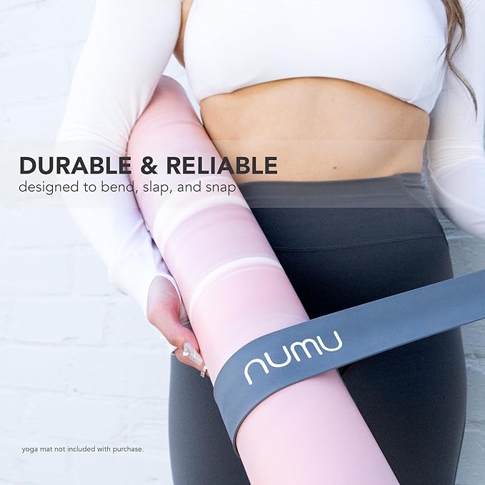 Numu Yoga Mat Strap Slap Band - Easy Snap On to Keep Exercise Mat Tightly Rolled and Secured for Yoga Mat Storage and Travel