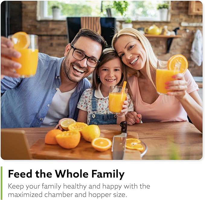 Hurom H400 Cold Press Juicer Machine, Award Winning Masticating Slow Juicer, Easy to Clean, Strainer & Hands Free with Self Feeding, Wide Mouth Hopper, Easy Assembly (Two-Tone Beige)