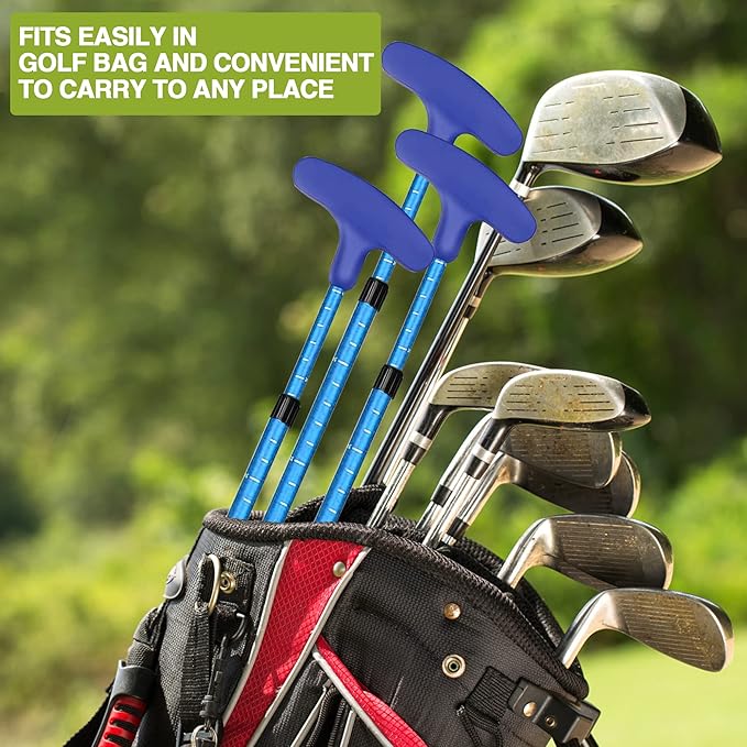 Golf Putter - Golf Putters for Men Right Handed Golfers or Left Handed Golf Putter for Kids and Womens Mini Golf Clubs Set - Two-Way Adjustable Length putters with 5 Golf Practice Ball