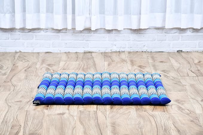 Leewadee Zabuton Seating Cushion – Square Floor Seat for Meditation Exercises, Light Yoga Mat Filled with Kapok
