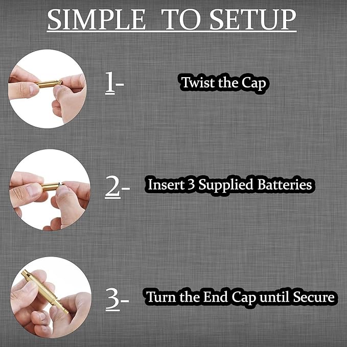 GOTICAL Archery Crossbow Bow Arrow Red Laser Sighting Tool Boresighter Bore Sight