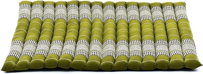 Leewadee Zabuton Seating Cushion – Square Floor Seat for Meditation Exercises, Light Yoga Mat Filled with Kapok