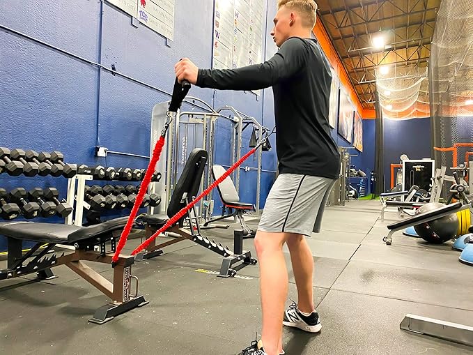 VPX Power Resistance Training System 3.0 | Total 3-Way Stacking Home, Gym, Sport Fitness | Men & Women | 220 LBs Adjustable Suspension Resistant Strength | Leg, Squat, Press, Push, Glute, Arm, LAT