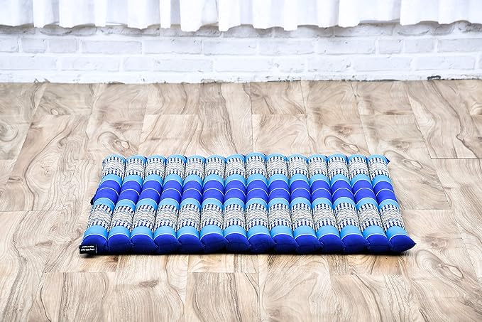 Leewadee Zabuton Seating Cushion – Square Floor Seat for Meditation Exercises, Light Yoga Mat Filled with Kapok