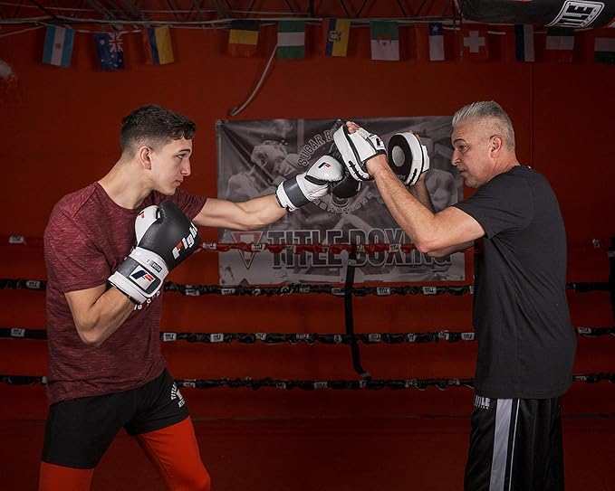 Fighting Sports Tri-Tech® Elite Punch Mitts, Black/White