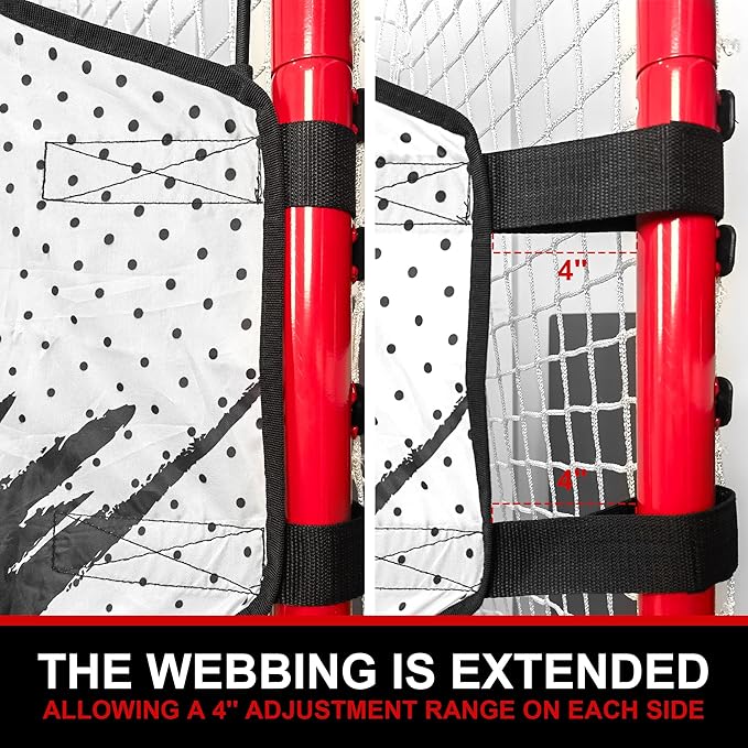 Ealer HTST20 Goalie Shooting Target - Ice & Street Hockey Goal Practice with 5 Precision Targets