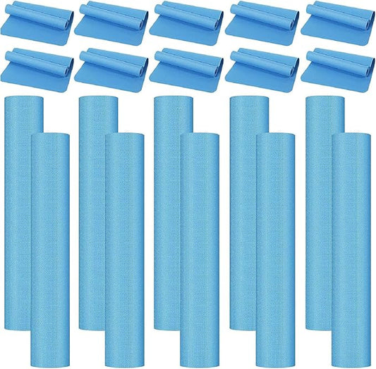 10 Pack Yoga Mats Bulk, 68'' x 24'' x 4mm Thick Yoga Mats for Kids and Adult Gym Mats Bundle Latex Free Exercise Mats with Non Slip Texture for Outdoor Yoga, Pilates or Workout