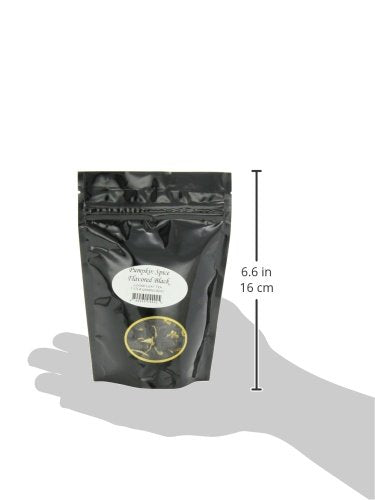 Pumpkin Spice Flavored Loose Leaf Black Tea Pouches - 4oz | Rooibos and Black Tea Blend | Natural Pumpkin and Cinnamon Notes | Cozy Autumn Tea | Small Batch | Fall Spiced Tea for Hot or Iced Use