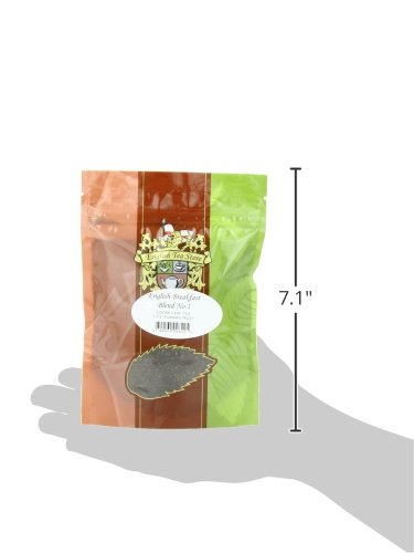 English Breakfast Blend No. 1 | Fine Cut Loose Leaf | Bold & Malty Assam-Kenyan Mix | Strong Morning Brew in Resealable 4oz Pouch | Quick Steep | Great Hot or Iced