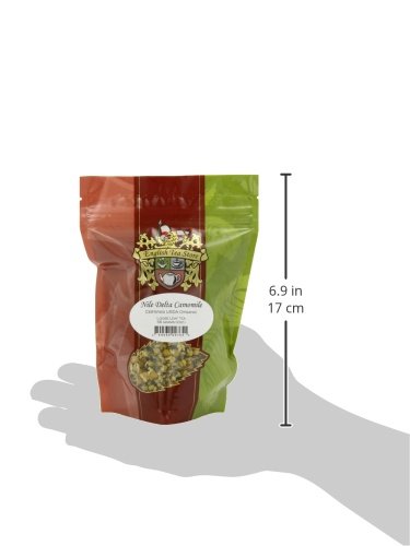 Organic Nile Delta Camomile Tea | Loose Leaf Herbal Tea from Egypt | Fruity Floral Aroma | Caffeine-Free Nighttime Blend | Relaxing Herbal Infusion | 2oz Resealable Pouch | Naturally Dried Flowers