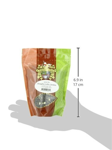 Shanghai Lichee Jasmine Tea Pouches - 4oz | Loose Leaf Green Tea Blend | Sweet Lichee and Gentle Jasmine Aroma | Smooth Sencha Style Tea from Hunan | Brew Hot or Iced for Refreshing Flavor