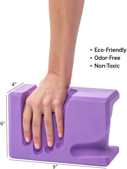WRIST Buddy® Yoga Blocks 2 Pack | Reduces and Prevents Wrist Pain, Enhances Comfort Stability and Grip Strength on the Blocks | Hand-Shaped Blocks | EVA Yoga Accessories Set | Best Gifts for Yoga
