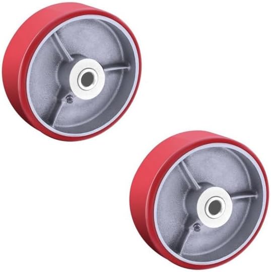 Heavy Duty Casters Wheels 4"5"6"8"DiameterX2"Width Industrial Caster Wheels Polyurethane Wheel with Capacity 800-1,500 lbs/pcs Used in,Trail Jack,Tool Box