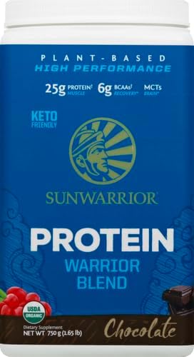 Organic Plant Based Protein Powder | Vegan Organic Protein Powder Chocolate Flavored with BCAA Amino Acids & Hemp Seed Pea Blend | Non-GMO Soy Dairy Filler & Gluten Free (Chocolate, 30 Servings)