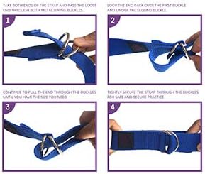 Clever Yoga - 8 ft Yoga Strap for Exercise & Physical Therapy, Leg Stretching Strap Yoga Accessories & Stretching Equipment, Leg Stretcher for Women & Men, Home Workout Essentials