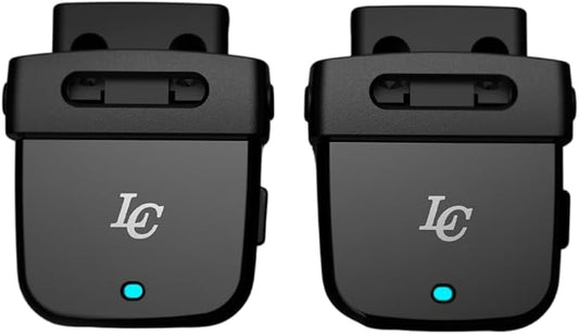 LC LaceClips Smart Activity Tracker - Shoe-Mounted Step Counter for Walking & Sports Performance Monitor - Track 25+ Activities, Jumps & Calories with App - No Subscription Required (Black)