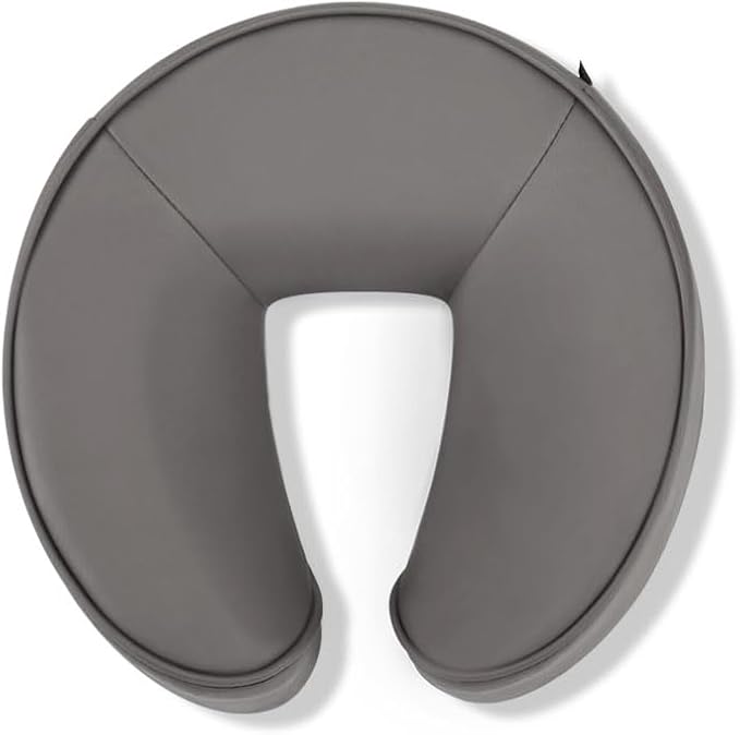 Universal-Size Ergonomic Crescent Memory Foam Face Cushion 632 for Massage Table Chair Headrest (Face Cushion Only) (Memory Foam, Gray)