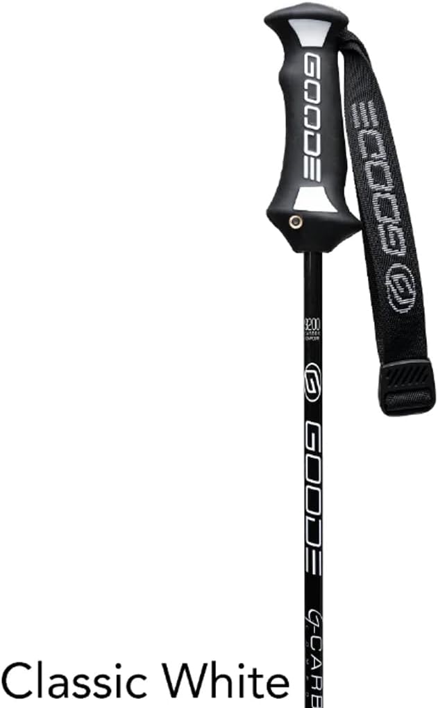 GOODE G Carbon Ski Poles – Ultra-Lightweight & Durable Carbon Fiber – Superior Balance – Shock Absorbing – High-Performance Downhill Ski Poles for Men & Women - Pair