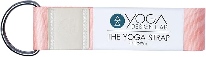 yogadesignlab YOGA DESIGN LAB | The Yoga Strap | Luxurious, Extra Long, Super Soft, Eco Printed | Studio Quality, Adjustable | Safely Stretch Further and Hold Longer | 8 ft Long