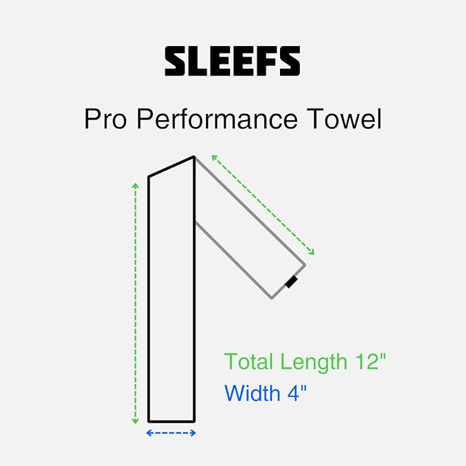 SLEEFS Crosses Chroma Black Thin Football Towel