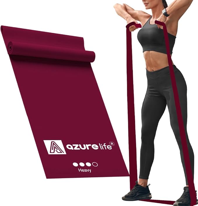 Professional 8 Yards Bulk Resistance Bands Rolls or 5,6,7 ft. Long Non-Latex Elastic Exercise Bands, Stretch Bands for PT, Yoga, Pilates, Rehab, at-Home or The Gym Workouts