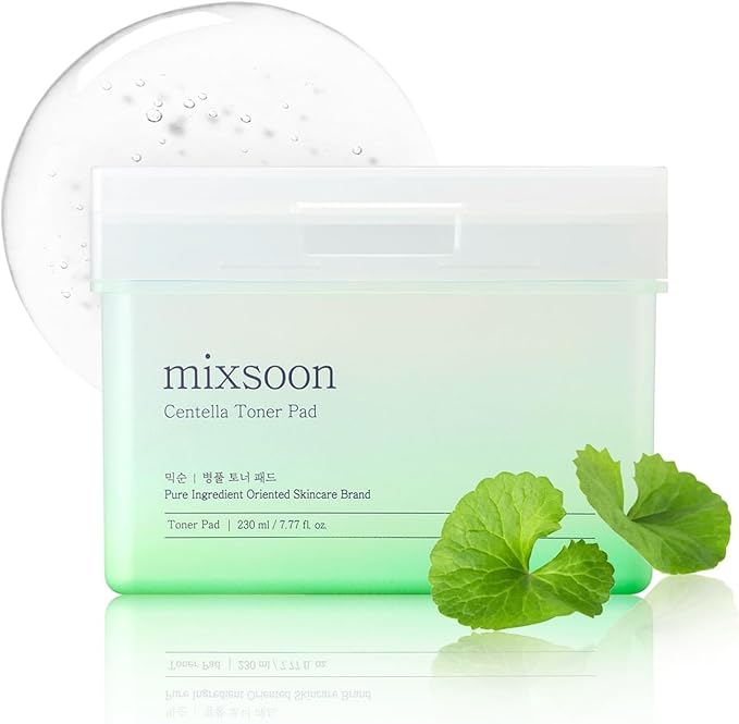 mixsoon Centella Asiatica Toner Pad,Soothing, Hydration, Centella Extract, Gauze Pad, (180ml/ 6.08fl.oz/ 120 Sheets)