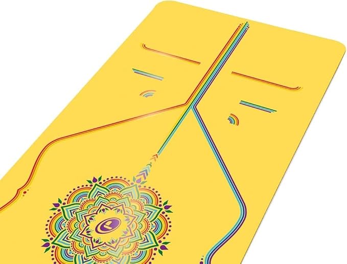 Liforme Printed Yoga Mat Collection - Free Yoga Bag Included - Patented Alignment System, Warrior-like Grip, Non-Slip, Eco-friendly, Sweat-resistant, Long, Wide and Thick for Comfort