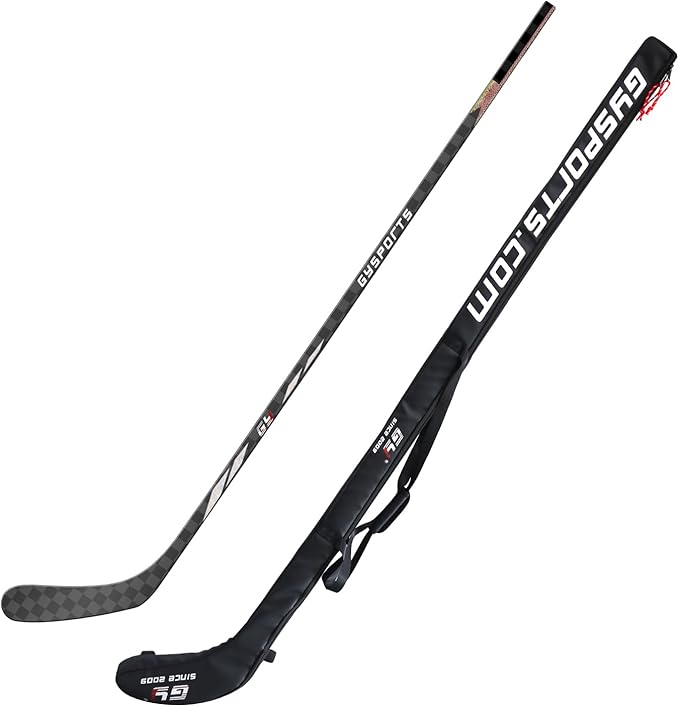 GY Ice Hockey Stick Senior Professional 100% Carbon Fibre Hockey Stick Adult 66"" Length, Shaft Woven UD 24K / Fle 75