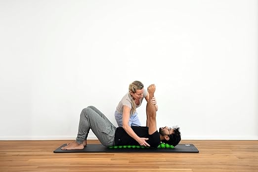 Spinefitter by Sissel, Back Stretcher for Lower-Back Pain Relief, Back-Cracking Device, Back Cracker, Upper- and Lower-Back Stretcher, Back Decompression Device, Lumbar Stretcher, Green