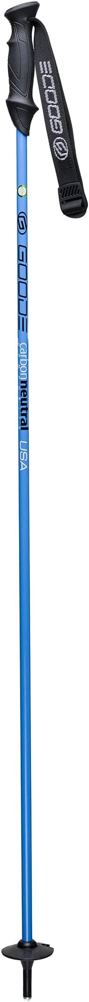 GOODE Carbon Neutral Ski Poles – Ultra-Lightweight & Durable Eco-Friendly Composite – High-Performance Shock Absorbing Downhill Ski Poles for Men & Women - Pair