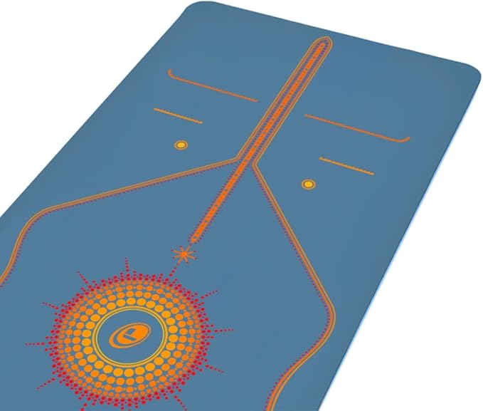 Liforme Printed Yoga Mat Collection - Free Yoga Bag Included - Patented Alignment System, Warrior-like Grip, Non-Slip, Eco-friendly, Sweat-resistant, Long, Wide and Thick for Comfort
