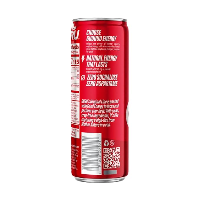 Guru Energy Drink Organic Energy Drink - 12 ounces