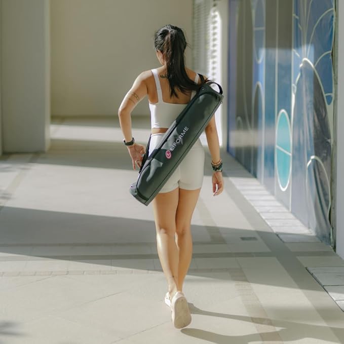 Liforme Printed Yoga Mat Collection - Free Yoga Bag Included - Patented Alignment System, Warrior-like Grip, Non-Slip, Eco-friendly, Sweat-resistant, Long, Wide and Thick for Comfort