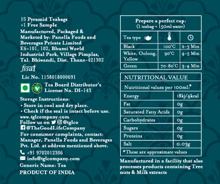 TGL Co. Green Tea | Sip it Hot or Iced | Soothes Digestion, Cleansing & Refreshing (Little Buddha)