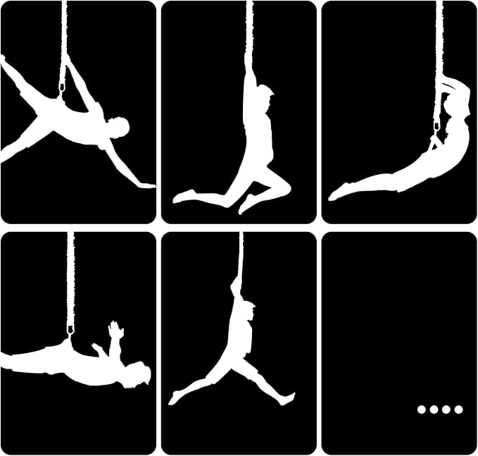 Heavy Duty Bungee Fitness Set – Professional 4D Bungee Resistance Band for Home Gym, Yoga & Air Dance – Adjustable Harness with 360° Rotational Device,Includes Workout Guide