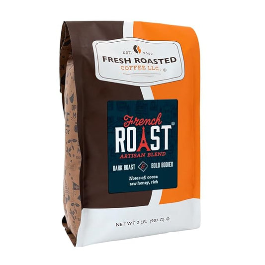 Fresh Roasted Coffee, French Roast, 2 lb (32 oz), Dark, Kosher, Whole Bean